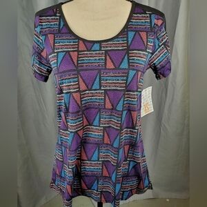 NWT Lularoe Classic T, multicolored geometric pattern, size XS
